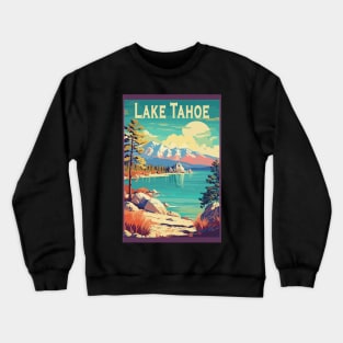 Lake Tahoe National Park Vintage Travel Poster Crewneck Sweatshirt